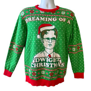 The Office DREAMING OF A DWIGHT CHRISTMAS Ugly Christmas Sweater Size XL